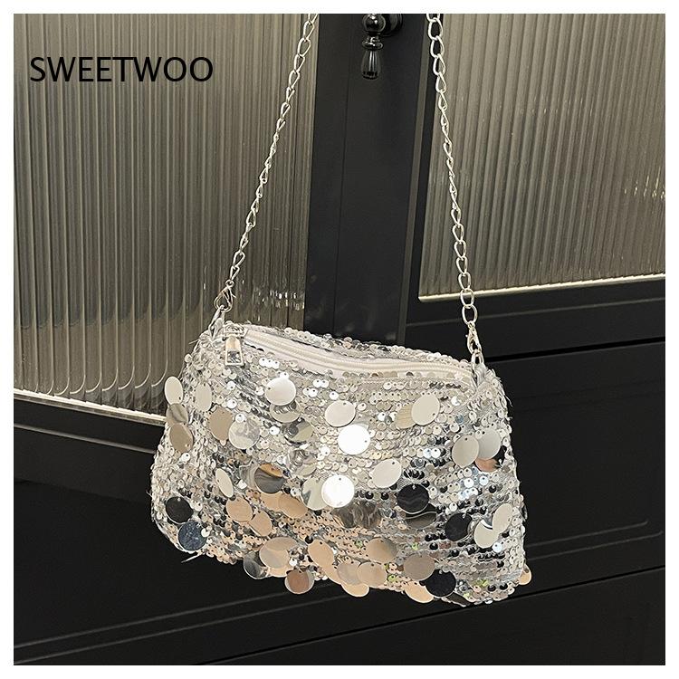 Fashion Street Night - 2026 빅 시퀸 글리터 미니 크로스바디