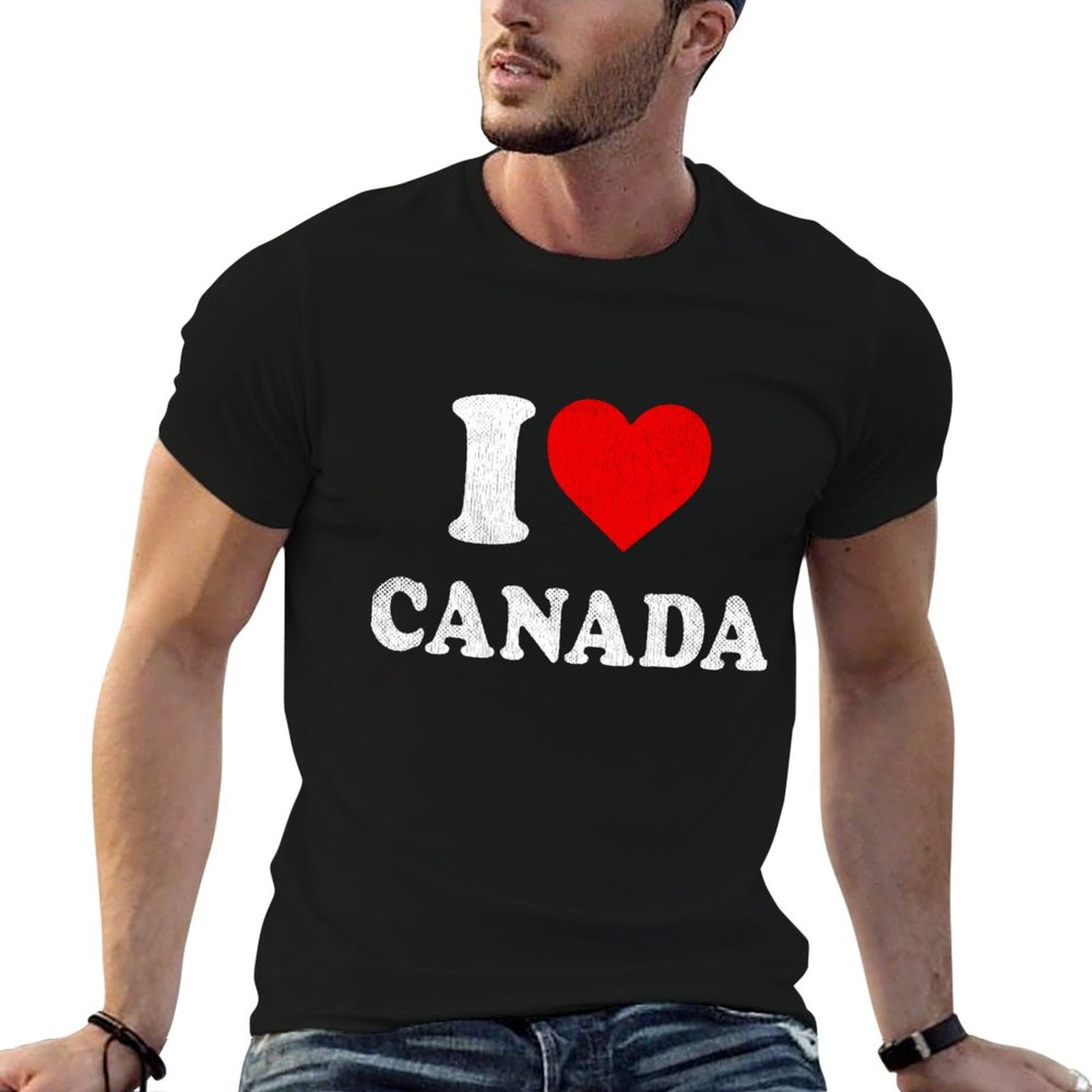 I Love Canada 티셔츠 기념품 I Heart  - Street Fashion Canada 리뷰 및 가격